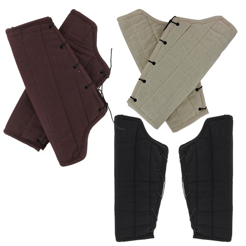 Medieval padded greaves armor - padded,